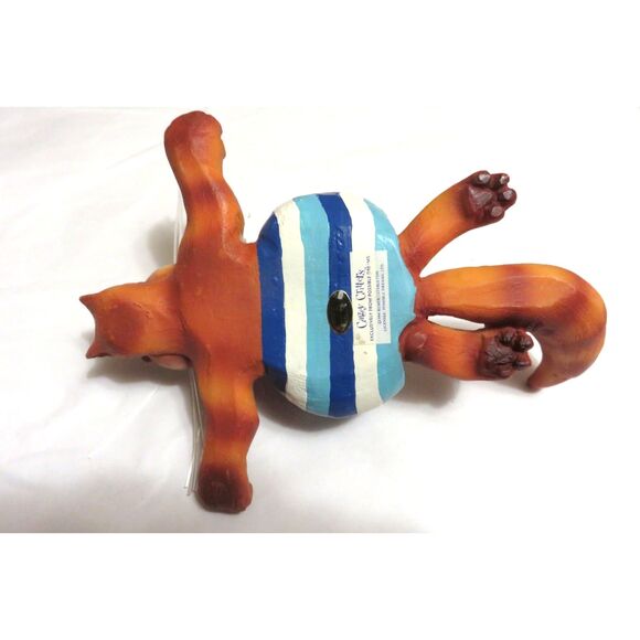 Cagey Critters Fat Orange Cat Figurine • Possible Dreams • 1998 Pre-Owned - Picture 4 of 5